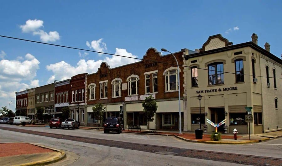 Tennessee River area in Decatur, Alabama, Morgan County