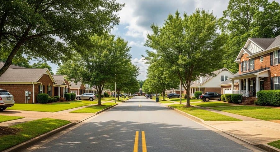 Appalachian foothills near Gurley, east Madison County Alabama